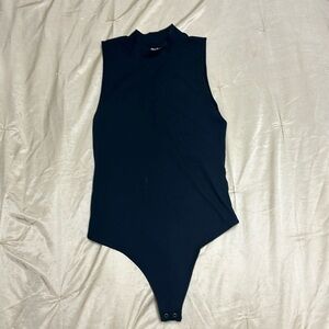 Abercrombie Black Mock Neck Tank Bodysuit